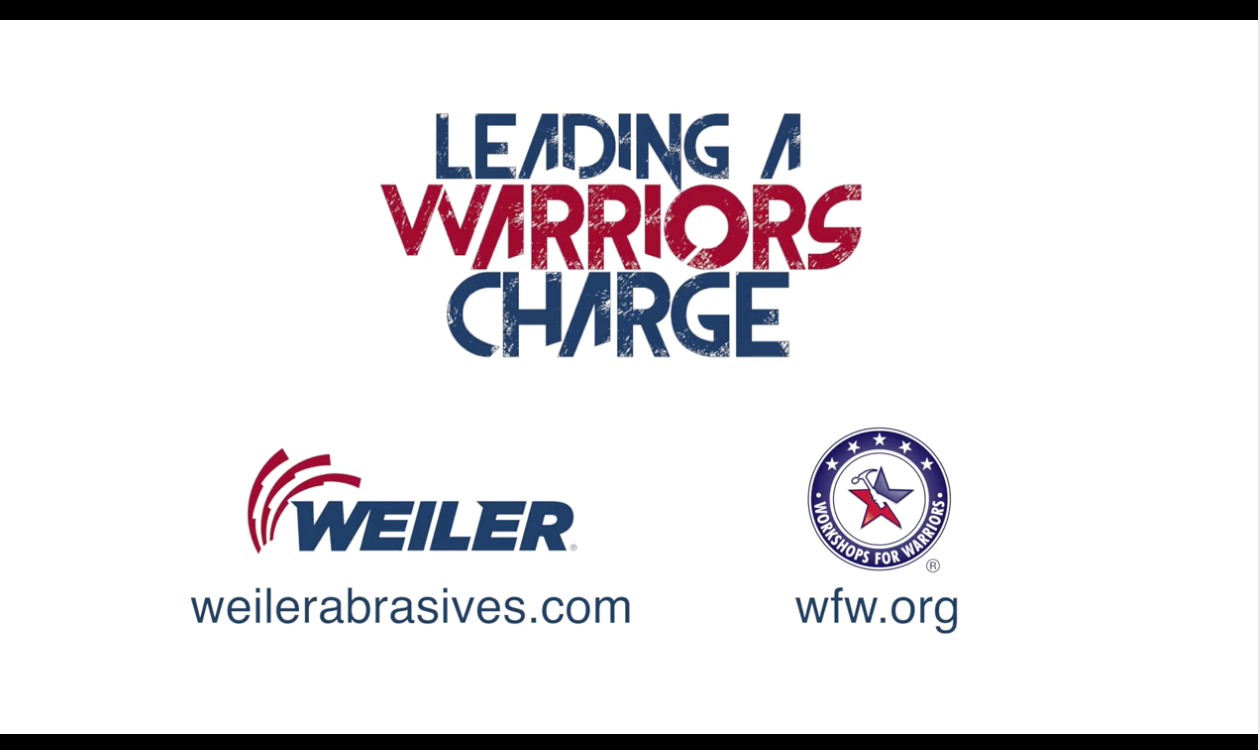Workshops for Warriors Weiler Abrasives and Leading a Warriors Charge logos