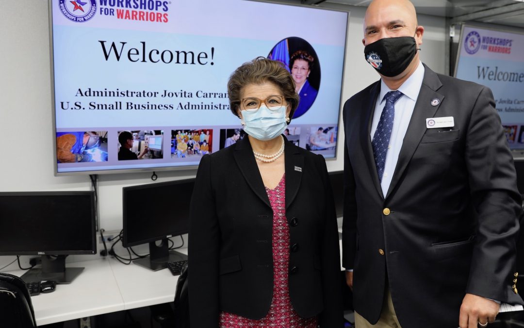 ABC10: Head of Small Business Administration Tours Workshops for Warriors