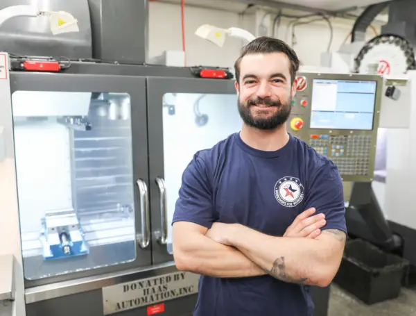 Isaiah Williams, Army Veteran, Machining I Graduate