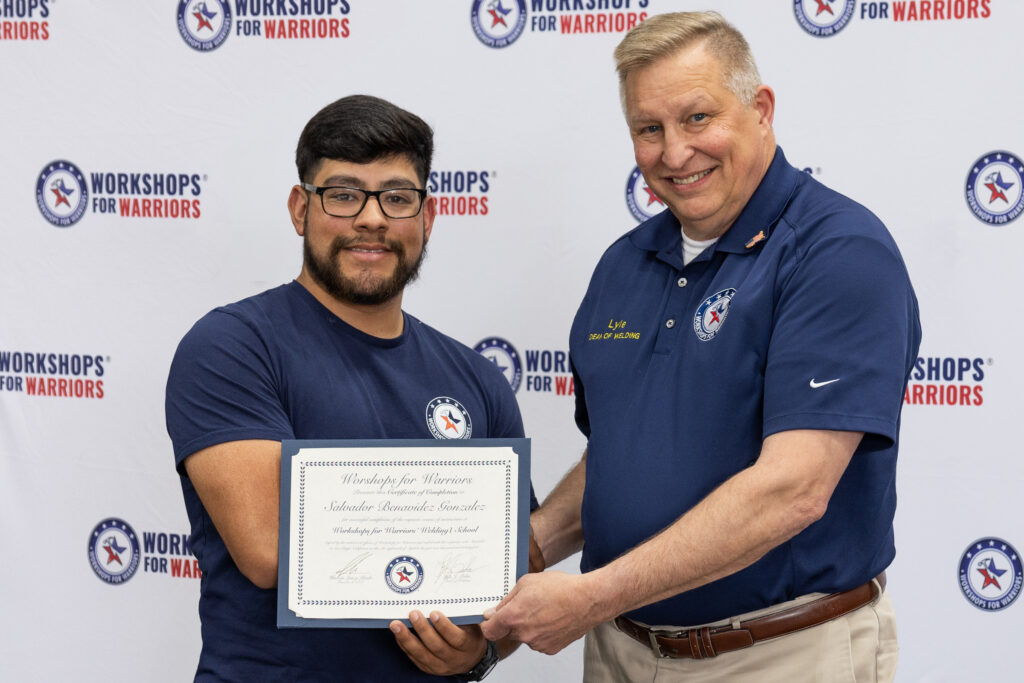 Salvador Benavidez, Marine Corps Veteran, Welding Graduate