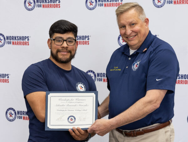 Salvador Benavidez, Marine Corps Veteran, Welding Graduate